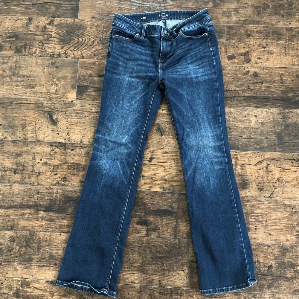 WHBM SLIM BOOT-CUT JEANS